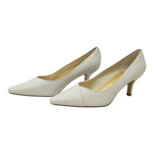 Bella Vita WOW Bone Pump Womens Size 6.5 W Kitten Heel Leather Kidskin NEW